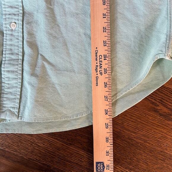 Polo Ralph Lauren Green Oxford Button Down Shirt Mens L Classic Fit Flesh Pony - Picture 5 of 7